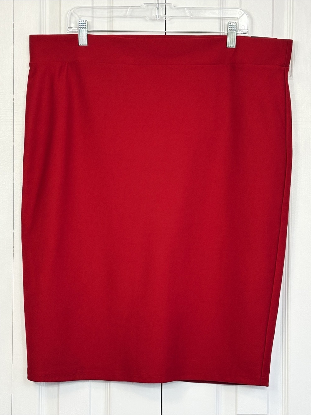 NWT Studio by Torrid Red Ponte Knit Pull-On High Rise Pixie Pencil Skirt 2X